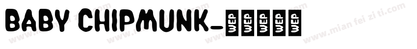 Baby Chipmunk字体转换